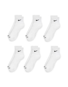 Underwear & Socks by Nike Add them to your top drawer Pack of six Branded design Ribbed cuffs Ankle-length cut White Nike Ankle Socks, Nike Add, Nike Ankle Socks, Fall Lookbook, Nike Socks, Spring Floral Dress, Nike Training, Jumpsuit Shorts Rompers, Black Long Sleeve Dress