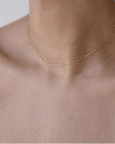 Perfect layering necklace, and Beautiful on its own, layer with your other favorite necklaces :)This listing is for one dainty double wrap chain necklace. Two strands of dainty chain on one clasp. Gold filled or Sterling Silver Ex. 14" Minimalist Double Chain Necklace, Minimalist Multi-strand Jewelry With Delicate Chain, Minimalist Everyday Charm Necklace With Double Chain, Adjustable Minimalist Layered Choker Necklace, Dainty Double Chain Everyday Jewelry, Simple Necklace With Delicate Chain For Layering, Delicate Double Strand Everyday Jewelry, Delicate Double Strand Everyday Necklace, Delicate Double Strand Everyday Layered Necklace