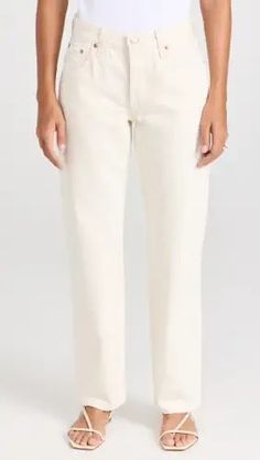 Levi's 501 90s Jeans | Shopbop Levi's Cotton Jeans For Work, Chic Levi's Cotton Bottoms, Chic Levi's Cotton Jeans, Levi's Jeans With Five Pockets For Work, Levis 501 White Jeans, Levi's Straight Cotton Bottoms, Cheap Levi's White Jeans, Levi's Straight Fit Cotton Jeans, Levi’s 505 Women