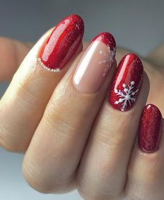 Xmas Nails, Christmas Nail Designs, Christmas Nail