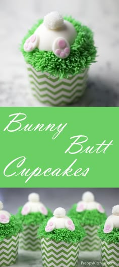 These cupcakes are the perfect treat for Easter. via @preppykitchen Deco Cupcake, Bunny Cupcakes, Preppy Kitchen, Cupcake Wars, Dessert Aux Fruits, Easter Baking, Easter Goodies, Decoration Easter, Easter Desserts