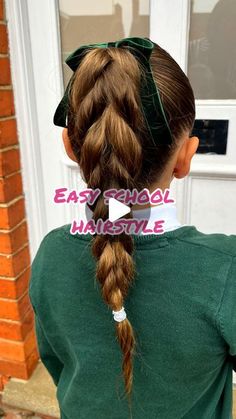 Francesca on Instagram: "Tadaaah. A tutorial for this ‘plait but not a plait plait’ style 💫👏🏽" Plats Hairstyles, Plait Styles, French Plait, Simple Updo, Bella Hair, Prom Hair Down, Plaits Hairstyles, Bow Hairstyle, Braid Tutorial