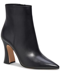 in stock Coach Carter, Dress Booties, Coach 1941, Chunky High Heels, Coach Shoes, Leather Booties, Back To Black, Ankle Booties, Smooth Leather