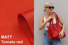 "The color in the first photo is matte tomato red 🍅 📌TOTE SIZING: LARGE 🖇️We can offer customized settings. Please see the description for each item. The color in the first photo is matte tomato red 🍅 . Inspired by the label's signature style, this Anastasov tote bag is crafted in smooth Pull Up leather with a roomy Makeup Bag for all your daily essentials. Wear it by the top handle or attach a long shoulder strap for convenience. At the top, the bag can be supplemented with a magnetic closu Grey Tote Bag, Yellow Leather Bag, Tan Leather Tote, Grey Tote Bags, Red Tote Bag, Bag Hook, Large Leather Tote Bag, Grey Tote, Womens Designer Bags