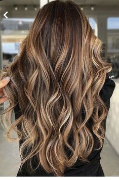 Light Blonde Balayage, Blonde Balayage Highlights, Gorgeous Hair Color, Brown Hair With Blonde Highlights, Long Hair Color, Balayage Brunette