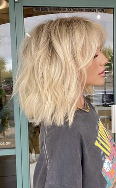 Shoulder Length Layered Hair, Rave Hair, New Hair Trends, Shoulder Length Hair Cuts, Hairstyles Summer, Short Hairstyle, Haircuts For Fine Hair, Shoulder Cut, Summer Hair