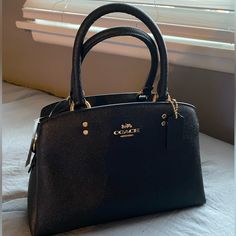 New With Tags! Color: Black Chic Black Coach Bags, Coach Purses Black, Coach Black Bag With Removable Pouch, Coach Black Bag With Zipper Pouch, Nightmare Before Christmas Purse, Coach Black Shoulder Bag For On-the-go, Luxury Bags Collection, Handbag Essentials, Black Purse