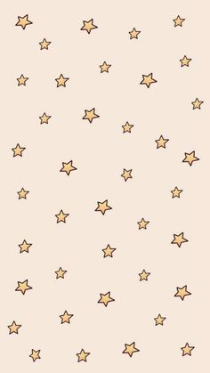 the stars are drawn in brown and yellow on a light pink background with white dots