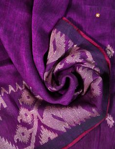 Discover the elegance of traditional handloom craftsmanship with our Pure Purple Linen by Linen Saree. This handwoven beauty offers the perfect blend of luxury and comfort, made from soft, breathable linen by linen fabric. Perfect for festive events, casual outings, and formal occasions. Product Details:  * Material: 100% Pure Linen by Linen  * Color: Elegant Purple  * Design: Handwoven for a timeless, traditional look  * Occasion: Suitable for festivals, casual outings, and special events  * Ca Purple Linen, Linen Saree, Purple Design, Linen Color, Handloom Saree, Pure Linen, Festival Wear, Formal Occasion, Linen Fabric