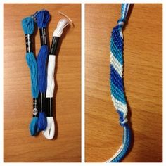 two different types of blue and white rope