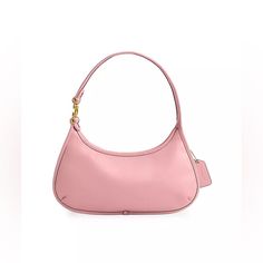 Nwt Coach Eve Shoulder Bag In Bubblegum All Items Are From My Personal Collection Stored In Dust Bags, And Stuffed To Keep The Shape! Pet Friendly Home, Non Smoking! Product Details Style Number Cm530 Measurements Length: 12.5" Height: 7.25" Width: 4.0" Materials Glovetanned Leather Fabric Lining Handle Handle With 8.5" Drop Features Inside Snap Pocket Zip-Top Closure Editor's Notes Casually Cool With An Easy Elegance, Eve Takes You From Day To Night In Style. The Spacious Design Is Crafted Of O Pink Coach Shoulder Bag, Pink Baguette Bag For Everyday Use, Pink Baguette Bag For Shopping, Pink Leather Top Handle Baguette Bag, Elegant Pink Baguette Bag For Everyday, Classic Pink Handheld Shoulder Bag, Pink Top Handle Baguette Bag, Pink Baguette Bag For Errands, Pink Everyday Baguette Bag