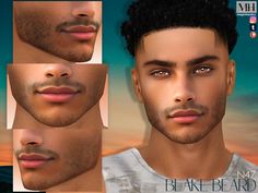 an animated image of a man's face with different facial expressions and haircuts