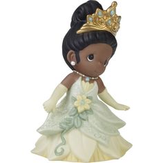 You'll love this sweet Disney's Princess & The Frog Tiana Happily Ever After Figurine Table Decor by Precious Moments.© Disney Click this HOME DECOR & FURNITURE GUIDE to find the perfect fit and more! You'll love this sweet Disney's Princess & The Frog Tiana Happily Ever After Figurine Table Decor by Precious Moments.© Disney Click this HOME DECOR & FURNITURE GUIDE to find the perfect fit and more! FEATURES Glitter detailsDETAILS 5.59"H x 3.54"W x 3.74"D Weight: 1.01 lbs. Porcelain No assembly r Happily Ever After Disney, Golden Tiara, Tiana Costume, Disney Tiana, Disney Precious Moments, Tiana Disney, Disney Princess Characters, Frog Gifts, Princess And The Frog