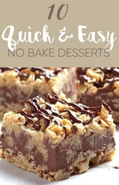 no bake desserts that are easy to make and delicious for the whole family