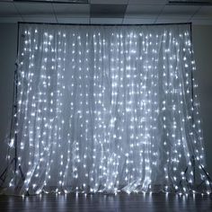 18FT x 9FT | 600 Sequential Cool White LED Lights With White Organza BIG Photography Curtain Backdrop Cool Led Lights, Photobooth Wedding, Led Window, Curtain Backdrop, White Christmas Lights, Led Curtain, Curtain Backdrops, Light Backdrop, Curtain String Lights