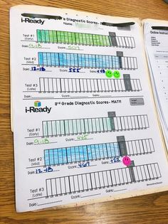 an open notebook with some diagrams on it