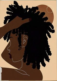 an image of a woman with dreadlocks on her head and hands behind her head