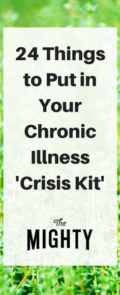 What to Keep in Your Chronic Illness ‘Crisis Kit’ for Emergencies | The Mighty Chronic Fatigue Symptoms, Tension Headache, Joints Pain Relief, Headache Relief, Migraine