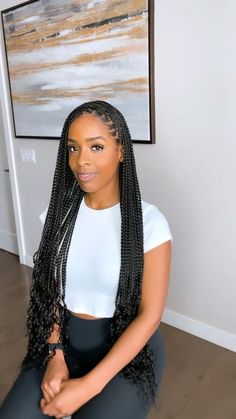 Medium Braids, Braids Hairstyles For Black Women, Braids Long, Goddess Braids Hairstyles, Single Braids, African Hair Braiding Styles, Box Braids Hairstyles For Black Women, Braids Hairstyles Pictures, Braided Cornrow Hairstyles