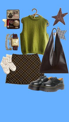 Green Academia, Closet Redo, Outfit Layouts, Goodwill Finds, Op Shop, Concept Clothing, Clothes Spring, Closet Fashion