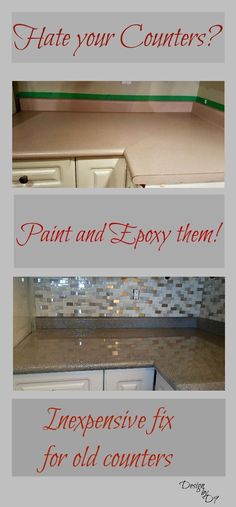 Diy Countertops Cheap, Diy Kitchen Countertops, Cheap Countertops, Epoxy Countertop, Diy Countertops, Diy Epoxy, Up House, Kitchen Redo, Updating House