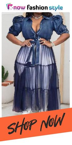 #knowfashionstyle #fashionoutfits #blackgirlmagic #blackgirlfashion #blackgirlshairstyles #blackgirlaesthetic #womensfashion #trending #womenstyle #womenclothes #plussize #plussizedress #plussizepants #plussizeoutfits #plussizefashion #plussizeclothing #plusfashion #plusdress #falloutfits #Curvyfashion #curvyoutfits #fashionstyling #outfitrepeat #plussizestyling #plussizesumeeroutfits #plussizefashionforwomen #plussizeoutfit Blue Short Sleeve Dress With Lace Patchwork, Blue Knee-length Spliced Dress, Blue Summer Dress With Splicing Details, Blue Summer Dresses With Splicing Details, Blue Short Sleeve Dress With Splicing, Plus Size Fashion For Women, Turndown Collar, Curvy Outfits, Plus Dresses