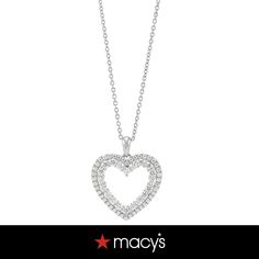 in stock Valentine's Day White Gold Necklace With Vvs Clarity, Valentine's Day White Gold Necklaces With Vvs Clarity, Valentine's Day White Gold Necklace Vvs Clarity, Valentine's Day White Gold Round Cut Necklace, Valentine's Day Vvs Clarity White Gold Necklaces, White Gold Brilliant Cut Necklace For Valentine's Day, Classic Brilliant Cut Necklace For Valentine's Day, Macy's Diamond Necklaces For Anniversary, Macy's Necklaces With Diamond Accents For Wedding