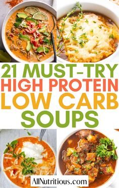 21 must try high protein low carb soups