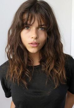 Trendy We Fryzurach, Bangs Wavy Hair, Wavy Bangs, Straight Blonde Hair, How To Style Bangs, Fringe Hairstyles, Wispy Bangs, Long Hair With Bangs