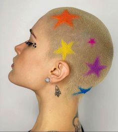 Hair color Buzzed Hair Women, Shaved Designs, Best Hair Color, Beautiful Hair Color, Punk Hair