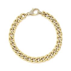 14K gold with 0.25-carat diamond Cuban chain link ladies bracelet. Model Number: SDL55022769WY Elegant Diamond Chain Bracelet With Curb Chain, Elegant Diamond Curb Chain Bracelet, Elegant Gold Diamond Bracelet With Curb Chain, Yellow Gold Chain Link Necklace With Cubic Zirconia, Yellow Gold Diamond Bracelet With Curb Chain, Elegant Gold Diamond Bracelet With Cuban Link, Yellow Gold Chain Bracelet With Diamond Accents, Gold Oval Link Bracelets With Diamond Accents, Diamond Chain Link Bracelets