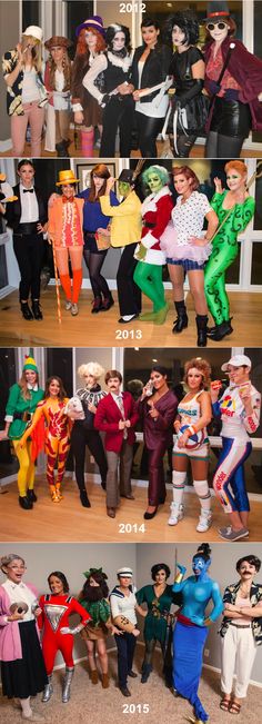 the before and after photos of people in costumes