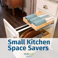 Small Kitchen Space Savers Small Kitchen Space Savers, Sliding Cabinet Shelves, Space Savers Bedroom, Closet Space Savers, Space Saving Apartment, Compact Kitchen Design, Kitchen Space Savers, Sliding Cabinet, Cabinet Shelves