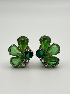 Vintage Butterfly Clip on Earrings green Glass Crystals - Etsy Green Clip-on Jewelry For Evening, Green Clip-on Earrings For Evening, Green Costume Jewelry Earrings For Wedding, Retro Green Clip-on Earrings, Green Clip-on Earrings For Anniversary, Vintage Green Clip-on Jewelry, Green Clip-on Wedding Earrings, 2023 Wishlist, Crystals Wedding