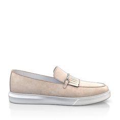 Men`s Flat Sneakers 9016 | Girotti Low-top Leather Moccasins With Suede Lining, Beige Suede Slip-on Moccasins, Low-top Suede Moccasins With Leather Sole, Suede Low-top Formal Loafers, Formal Suede Low-top Loafers, Suede Low-top Loafers For Formal Occasions, Beige Slip-on Moccasins For Galas, Beige Slip-on Suede Leather Shoes, Suede Slip-on Moccasins For Galas