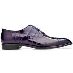 Men's Belvedere Mare Ostrich Leg & Eel Skin Dress Shoe in Purple Classic Fitted Oxfords With Crocodile Pattern, Formal Purple Leather Shoes With Leather Sole, Luxury Fitted Leather Shoes With Crocodile Pattern, Luxury Fitted Crocodile Pattern Leather Shoes, Luxury Fitted Oxfords With Leather Sole, Designer Fitted Oxfords With Rubber Sole, Leather Dress Shoes With Crocodile Pattern, Fitted Leather Dress Shoes With Crocodile Pattern, Luxury Dress Shoes With Textured Sole And Cap Toe