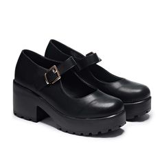 DESCRIPTION The TIRA features a single strap Mary Jane for a classic look These Black Faux Leather Vegan Chunky Platform Mary Janes have been crafted from high quality black faux leather (PU) with a light grain for a textured feel, featuring a padded insole and matching PU lining making this a pair you can wear throughout the day. The chunky 3" platform not only adds height but also a touch of confidence to your stride, don’t worry if you’re not used to high platforms, these are a breeze to walk Merry Jane, Mary Jane Platform Shoes, Jane Shoes, Chunky Platform, School Shoes