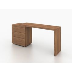 an office desk with two drawers on one side and a drawer on the other end