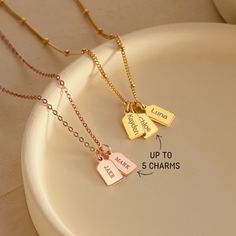 "Capture the essence of motherhood with our exquisite necklace featuring charming pendants engraved with the names of your beloved children. Crafted with elegance and sentimentality in mind, this timeless piece serves as a heartfelt reminder of the precious bond between mother and child. Wear it close to your heart and carry the love of your little ones wherever you go. A perfect gift to celebrate the joy of motherhood or to cherish your own motherhood journe ► PRODUCT INFORMATION * Material: Hi Necklace With Kids Names, Mom Necklace Personalized, Jewelry For Mom, Kids Names, Mothers Necklace, Mom Necklace, Name Gifts, Christmas Gifts For Mom, Kid Names