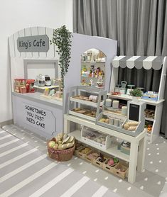 an assortment of food on display in a store