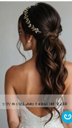 Ponytails Hairstyles For Wedding, Half Open Hairstyles Wedding, Wedding Hairstyles For Straight Hair Bridesmaid, Hair Ponytail Styles Wedding, Trendy Medium Length Hair Styles, Wedding Hair Down With Headband, Straight Hair Wedding Styles, Bride Updo Hairstyles, Wedding Hairstyles With Headband