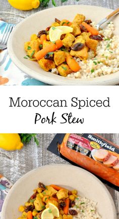 this moroccan spiced pork stew is an easy and delicious meal