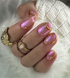 Nailart Pink, Diva Nails, Studded Nails, Short Square Acrylic Nails, Nails Desing, Accent Nails