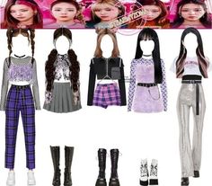 Itzy Inspired Outfits, Itzy Dalla Dalla, Twice Fashion, Itzy Kpop, Preformance Outfits, Outfit Inspired