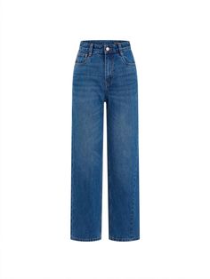 MO&Co. Women's Ankle Length Straight Jeans These jeans are defined by the high-rise silhouette – perfect for tucking in tees and tank tops. Crafted from denim in a versatile washed blue, they're shaped with slightly slim-fit, straight legs and designed to hit at the ankle. Features : - Straight legs and seam details along each leg- Ankle length, comfort stretch- Zip fly, classic five-pocket design Code: MBC3JENT03The back length of size M/27 is 94cmMATERIALS & CARE Material: 100% CottonPlease re Jeans Png, Jean Mom, Straight Ankle Jeans, Fashion Trends Winter, Jeans Mom, Straight Fit Jeans, Tops Online, Jeans For Women, Blue Outfit