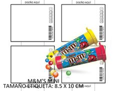 the packaging design for m & m's mini gums