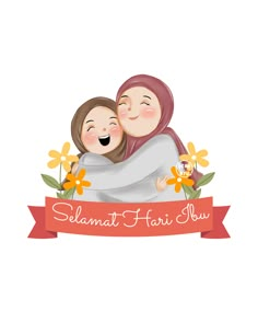 two women hugging each other with the words selamat hati slow