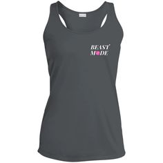 Tennis Women's Racerback Tank (Performance)- Beast Mode – Rallies and Rackets Beast Mode, Fun Designs