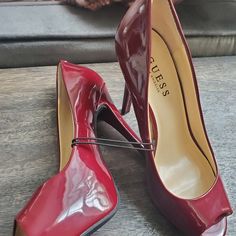 Red Peep Toe Heels Burgundy Synthetic High Heels, Burgundy Closed Toe Synthetic Heels, Burgundy Heels With Red Sole For Spring, Burgundy High Heel Spring Heels, Cobalt Blue Heels, Light Blue Heels, Stiletto Heels Boots, Guess Heels, Pink High Heels