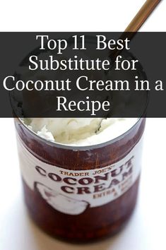 coconut cream alternative, coconut cream replacement, coconut cream substitute, substitute for coconut cream, What can I Substitute for Coconut Cream Cream Of Coconut, Baking Tips, Coconut Cream, Cooking And Baking, Coconut, Baking, Cream